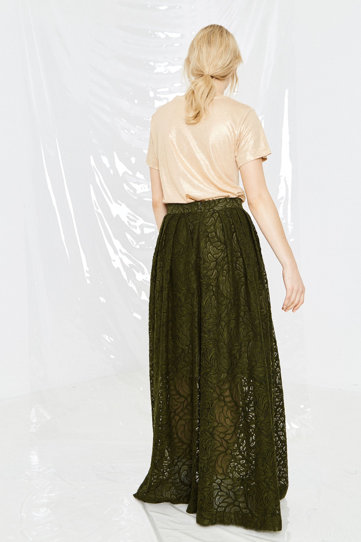 Human Bling Tee Gold