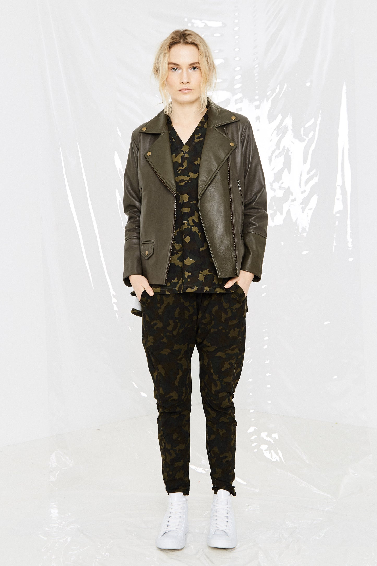 NOMAD LAMBSKIN JACKET - Khaki