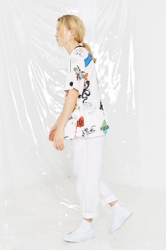 Human Kind Tee, White