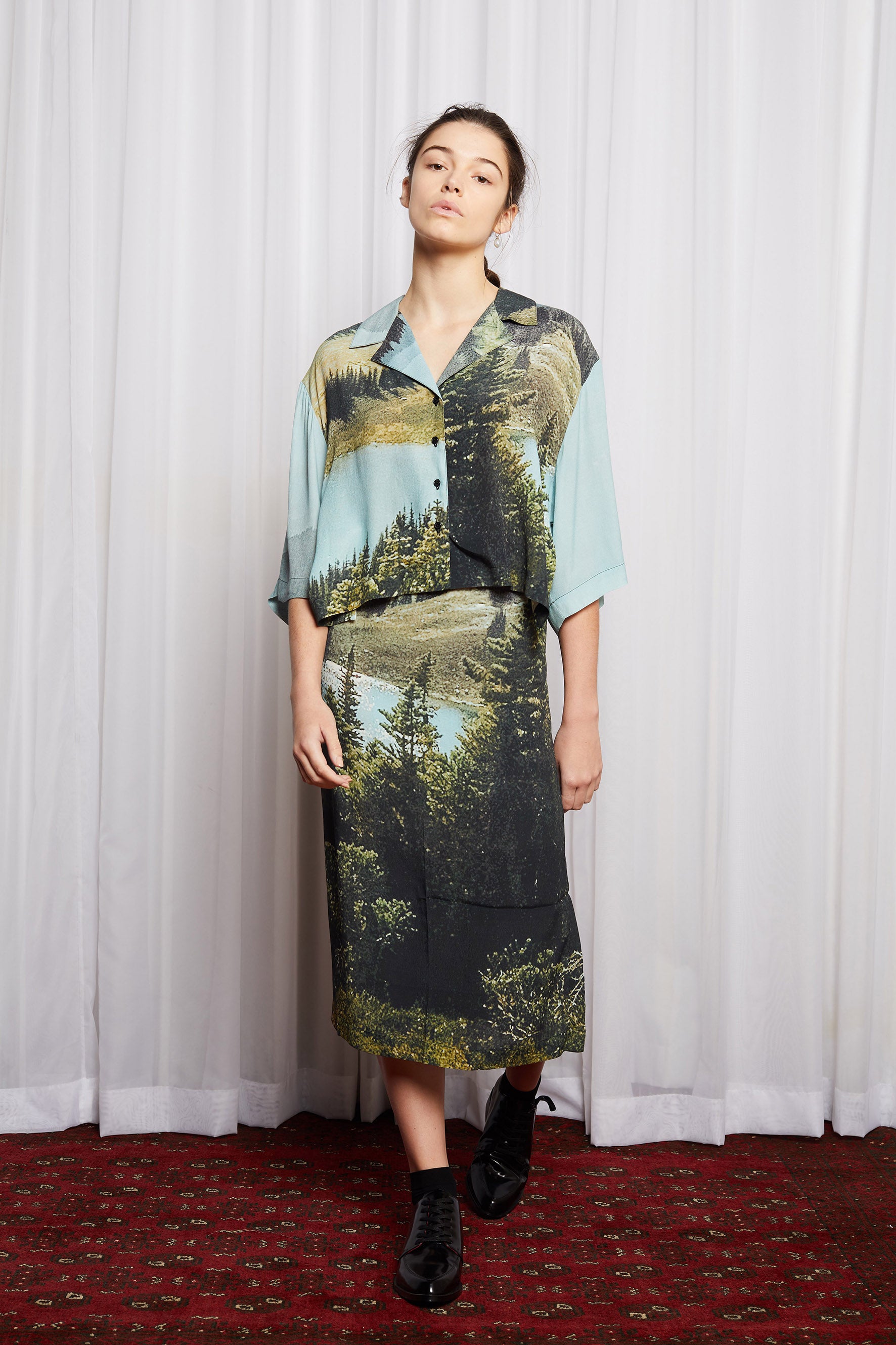 DREAMSCAPE WRAP DRESS - DREAMERS PRINT