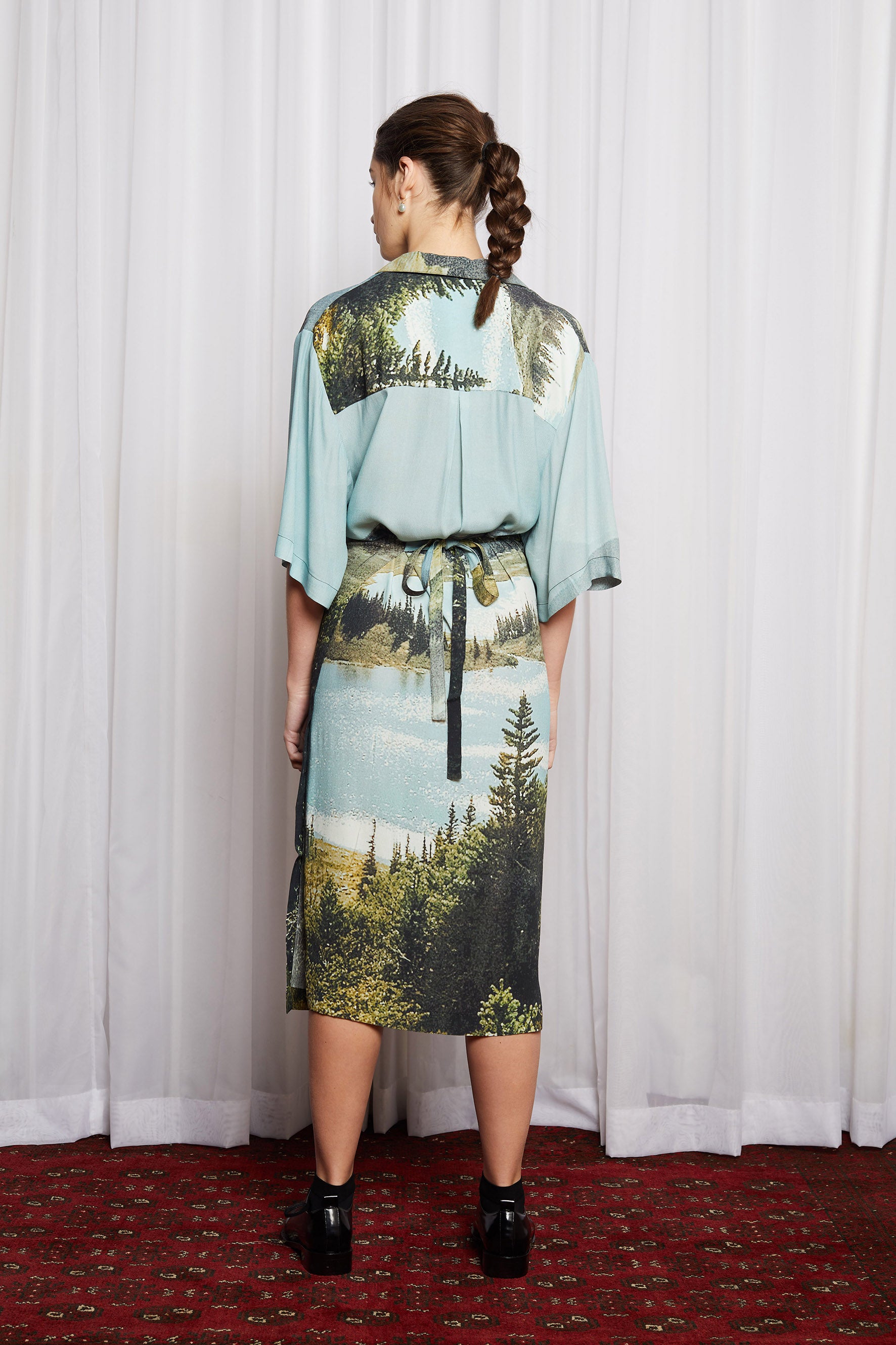 DREAMSCAPE WRAP DRESS - DREAMERS PRINT