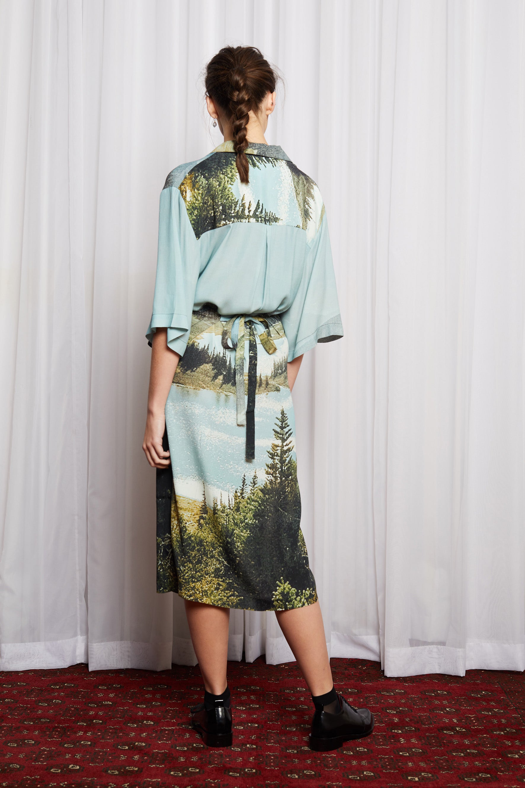 DREAMSCAPE WRAP DRESS - DREAMERS PRINT