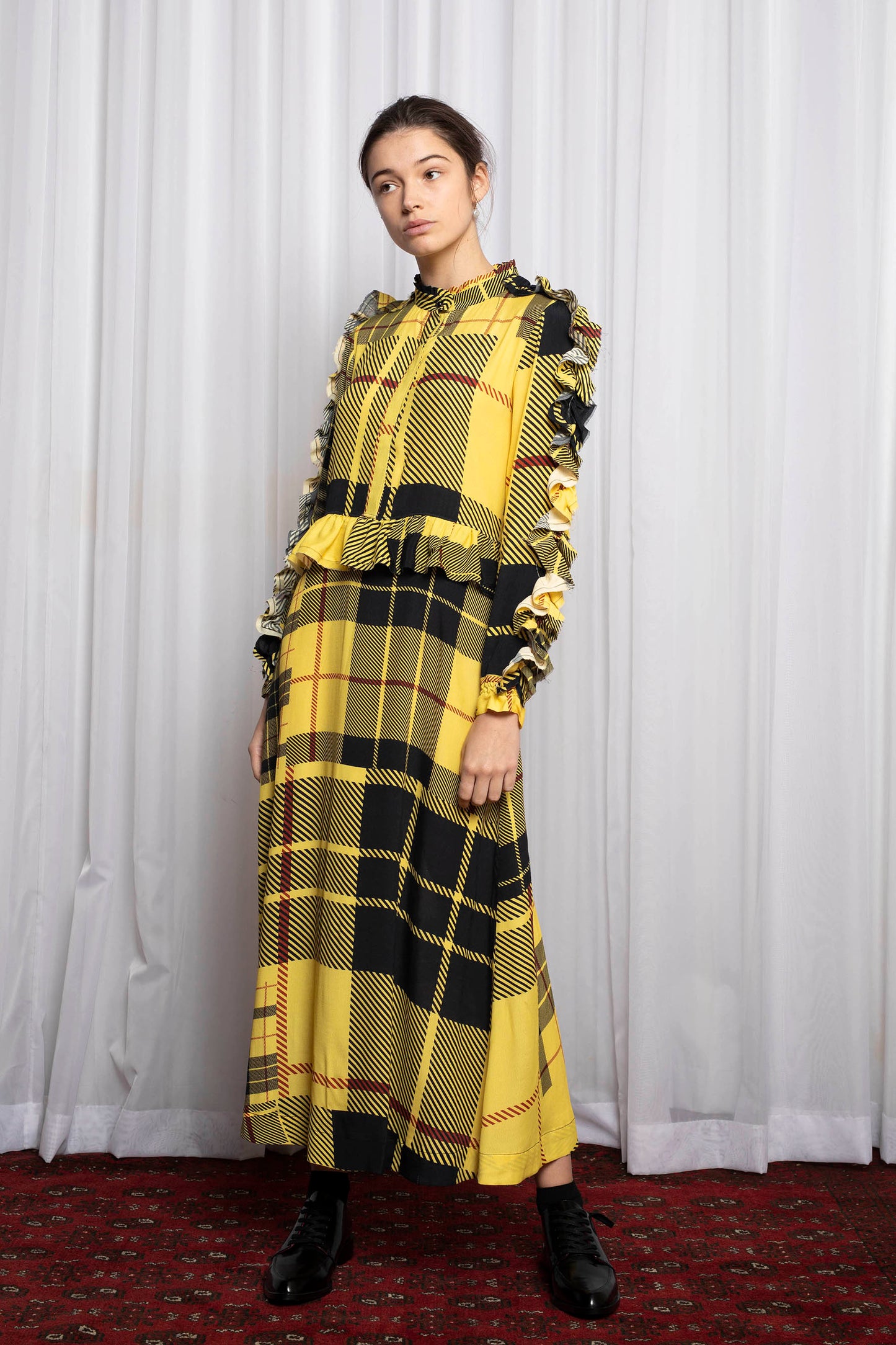 MODERNIST DRESS - DISRUPTION PLAID