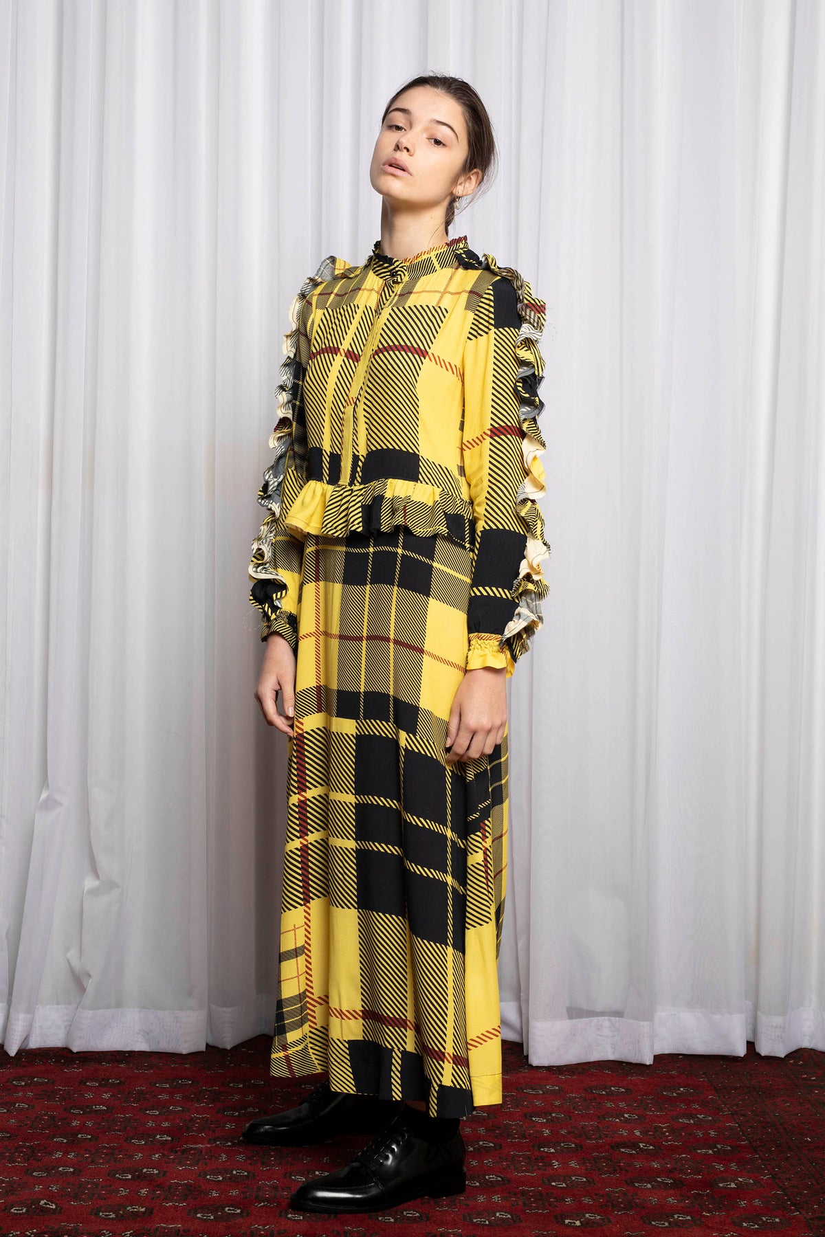 MODERNIST DRESS - DISRUPTION PLAID