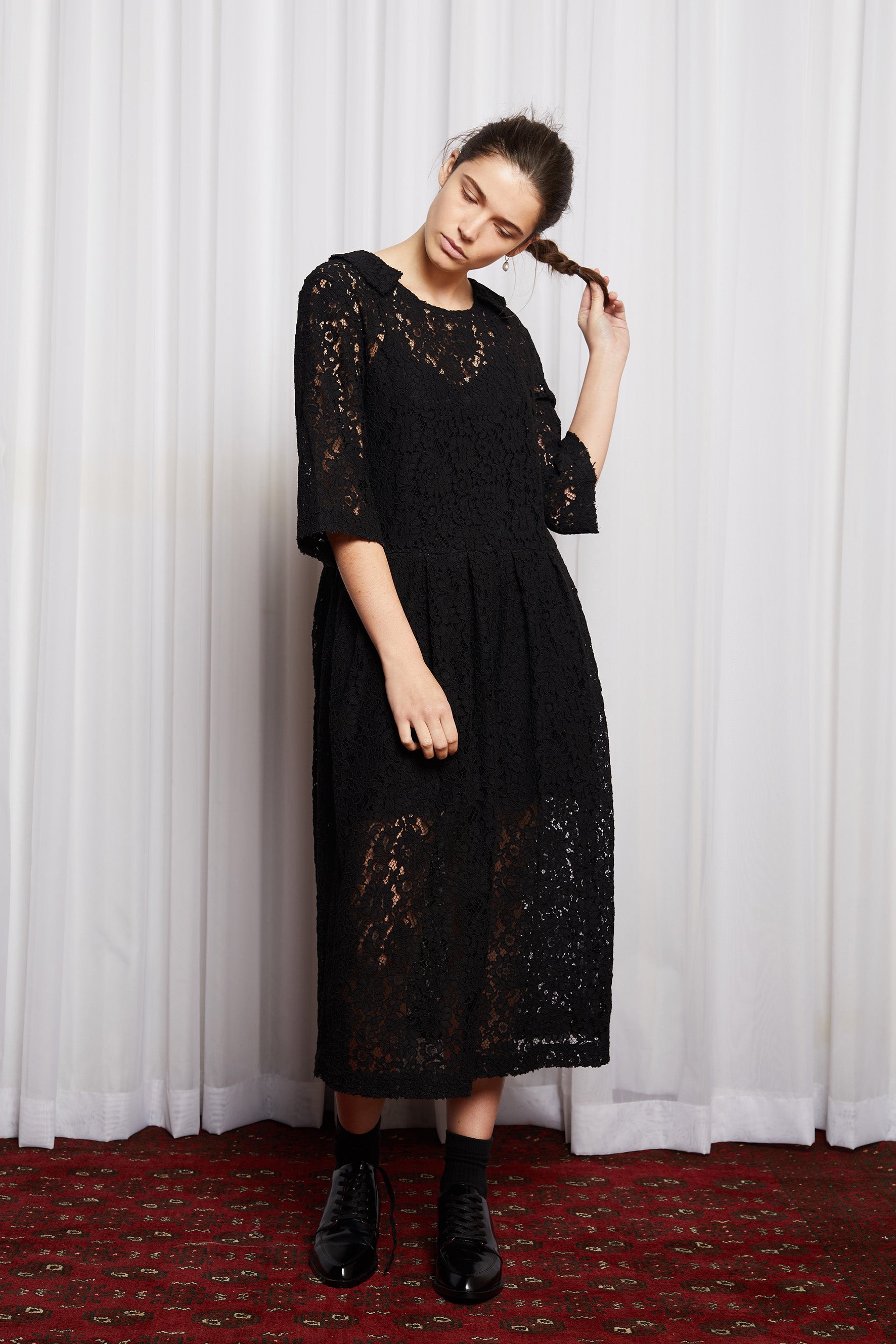 Story Line Dress Black | Salasai Embroidered Lace Dress Story Line Dress Black | Salasai Embroidered Lace Dress