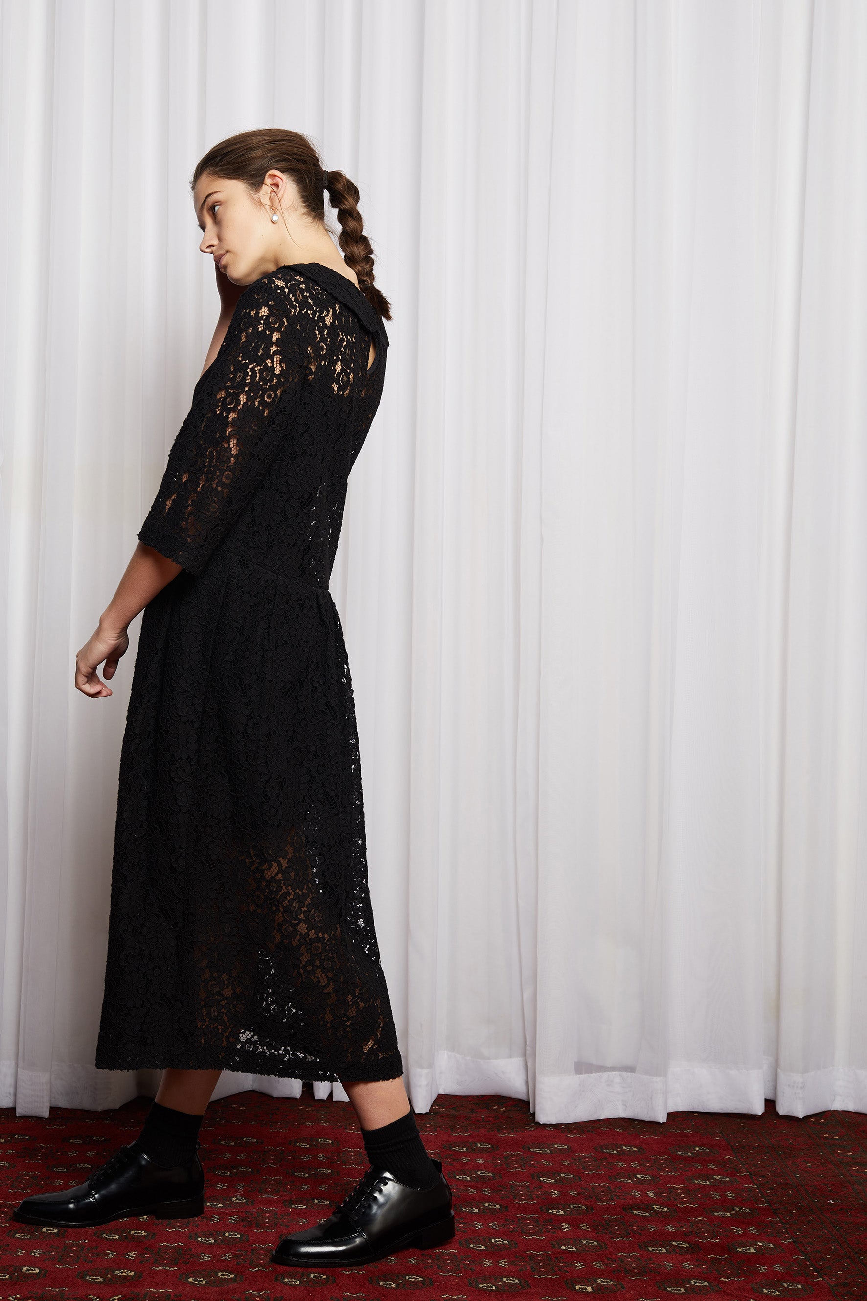 Story Line Dress Black | Salasai Embroidered Lace Dress Story Line Dress Black | Salasai Embroidered Lace Dress