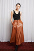 COLD TOWN SKIRT - TAN LEATHERETTE