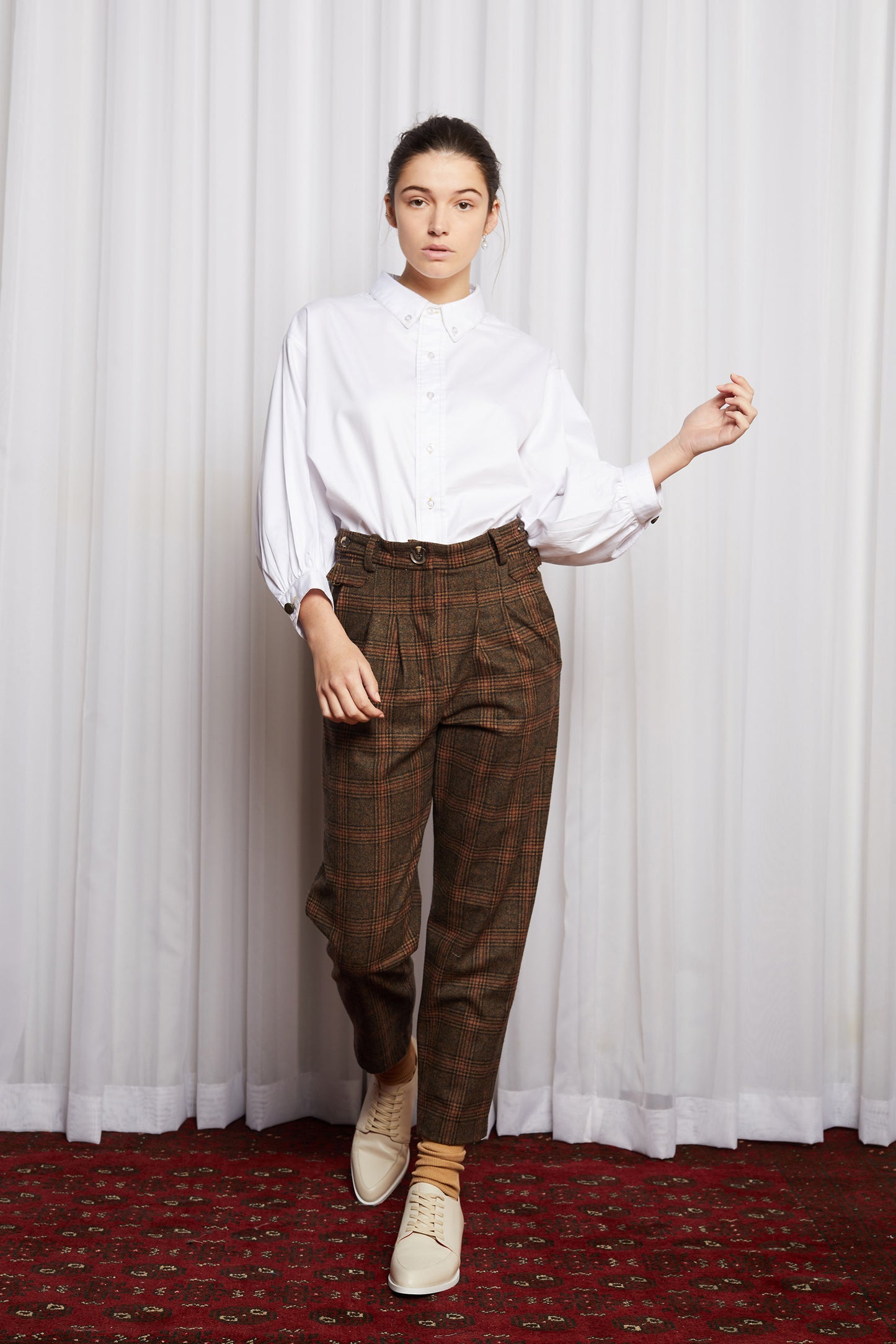 CULT CLASSIC PANT - BROWN CHECK