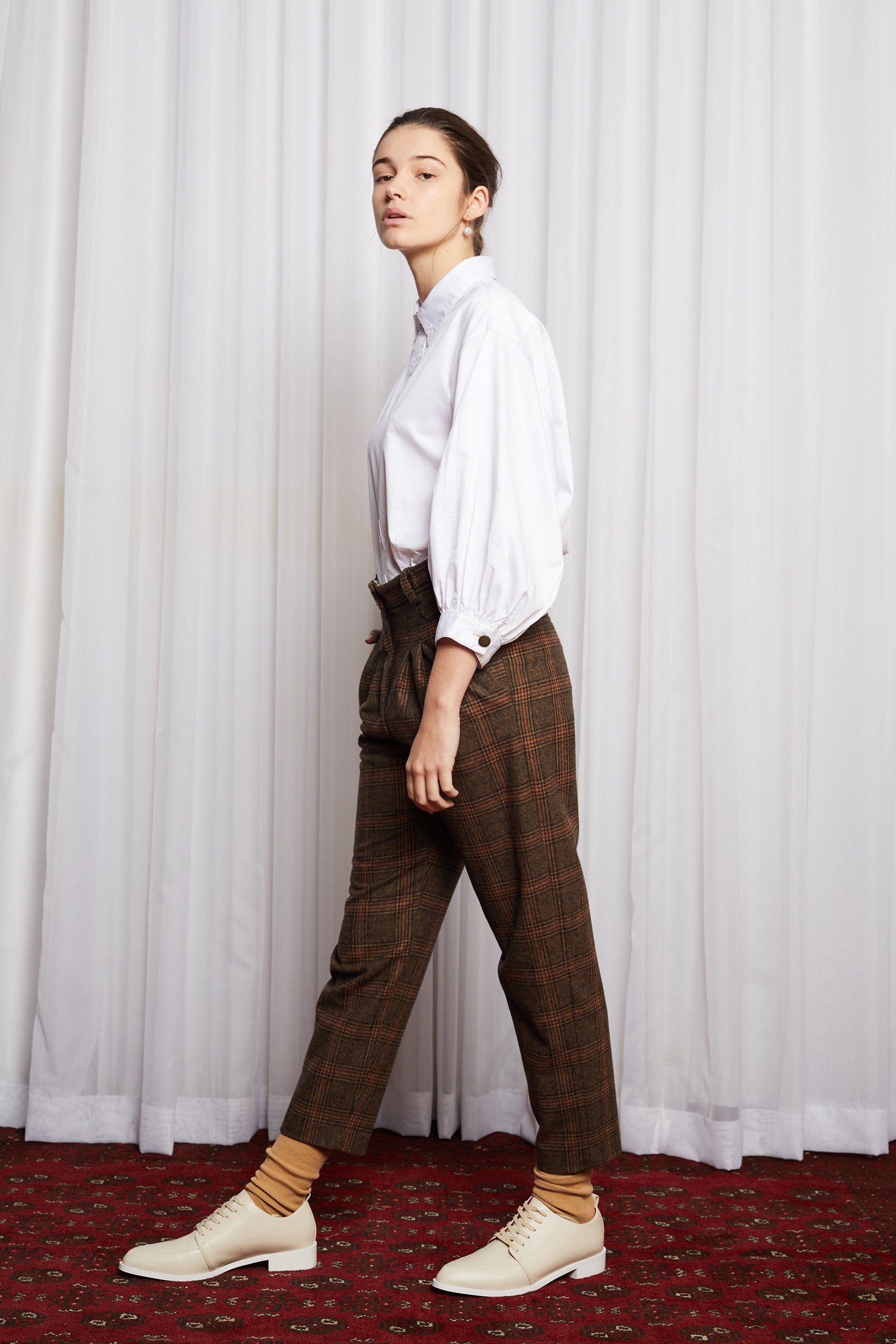 CULT CLASSIC PANT - BROWN CHECK