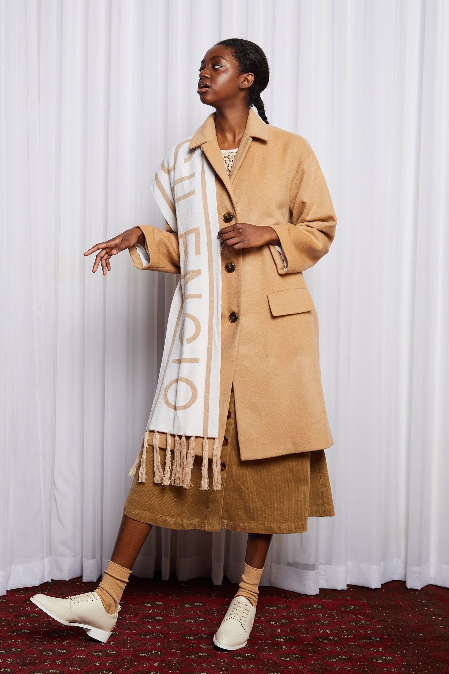 LYNCH COAT - CAMEL WOOL