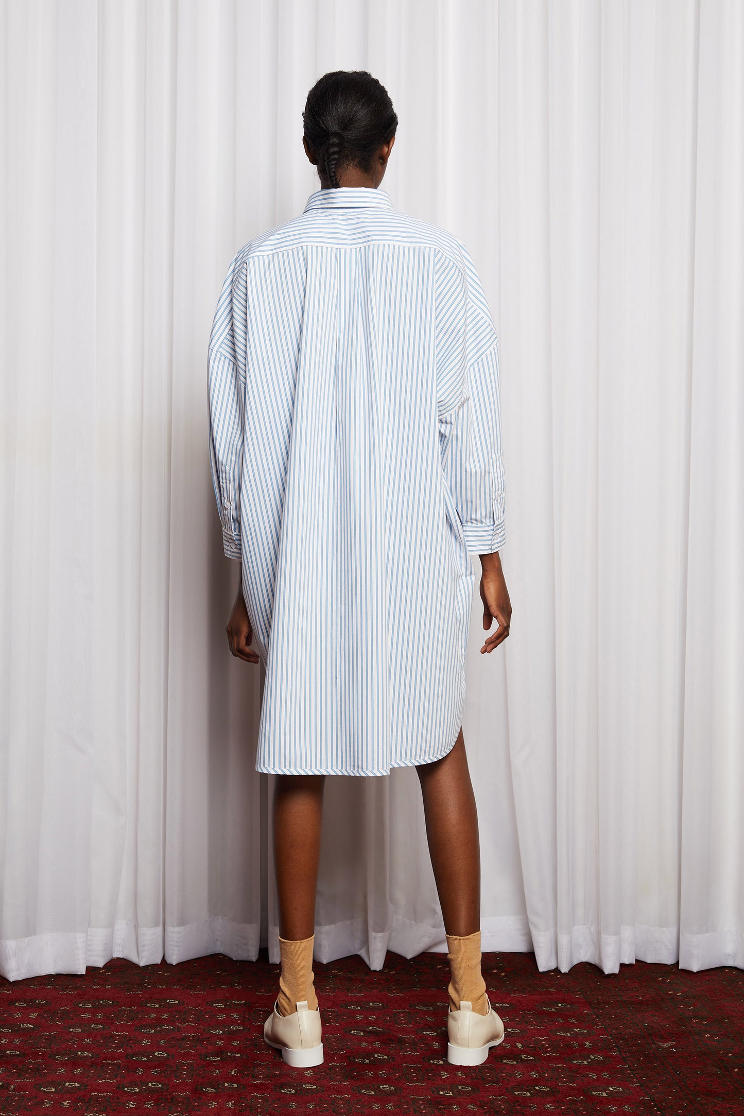 Oxford Oddity Shirt Dress | Salasai Pinstripe Cotton