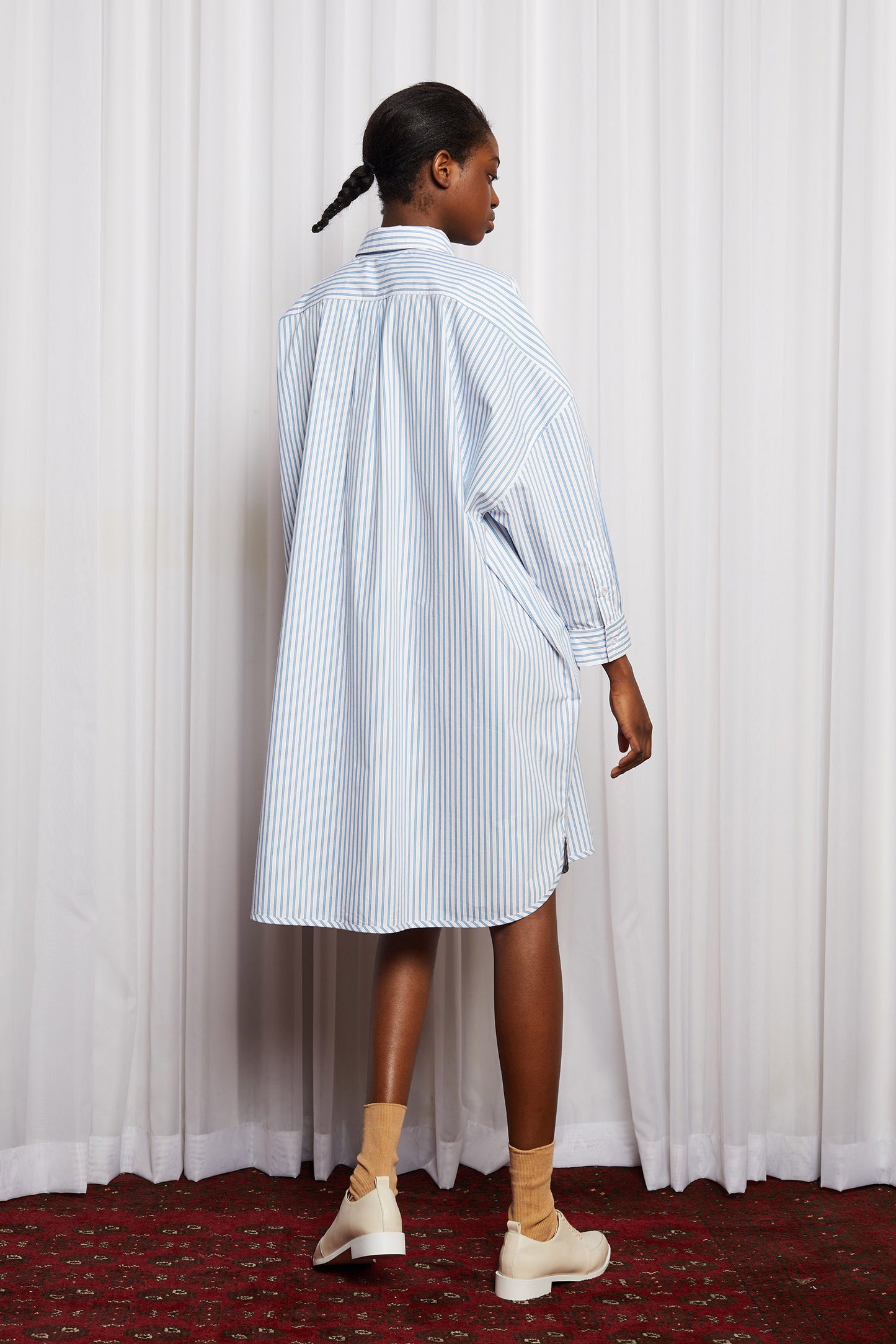 Oxford Oddity Shirt Dress | Salasai Pinstripe Cotton