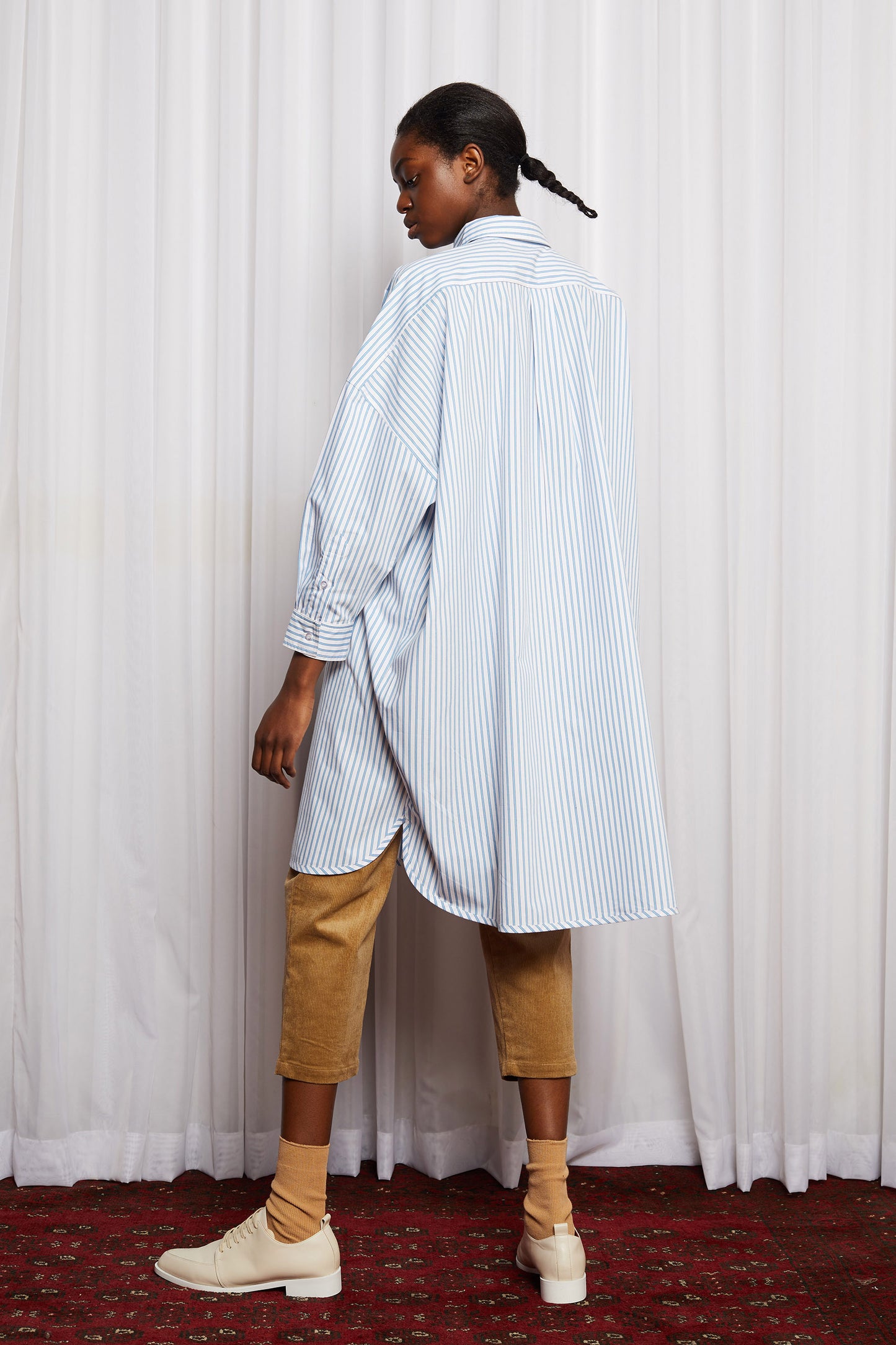 Oxford Oddity Shirt Dress | Salasai Pinstripe Cotton