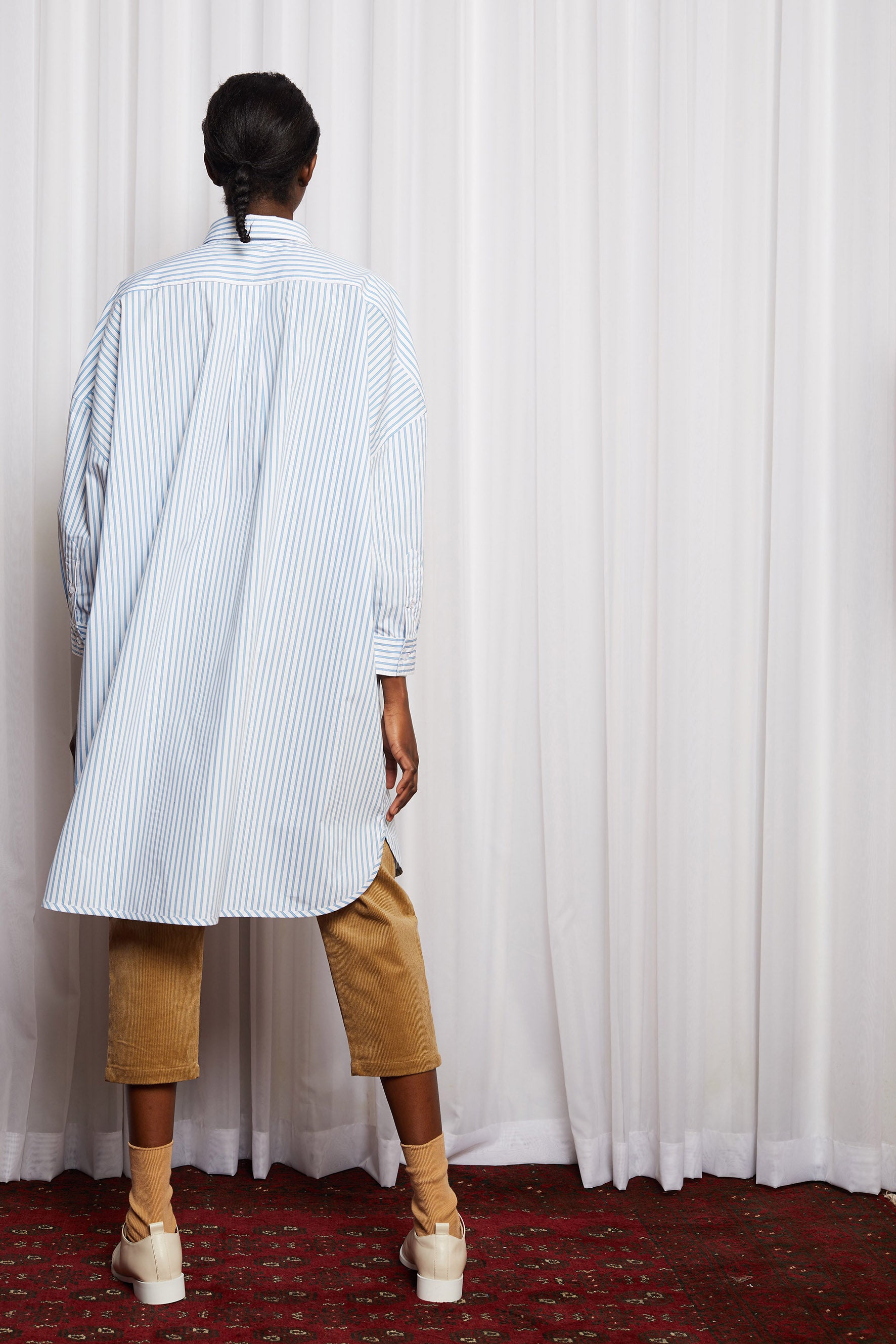 Oxford Oddity Shirt Dress | Salasai Pinstripe Cotton