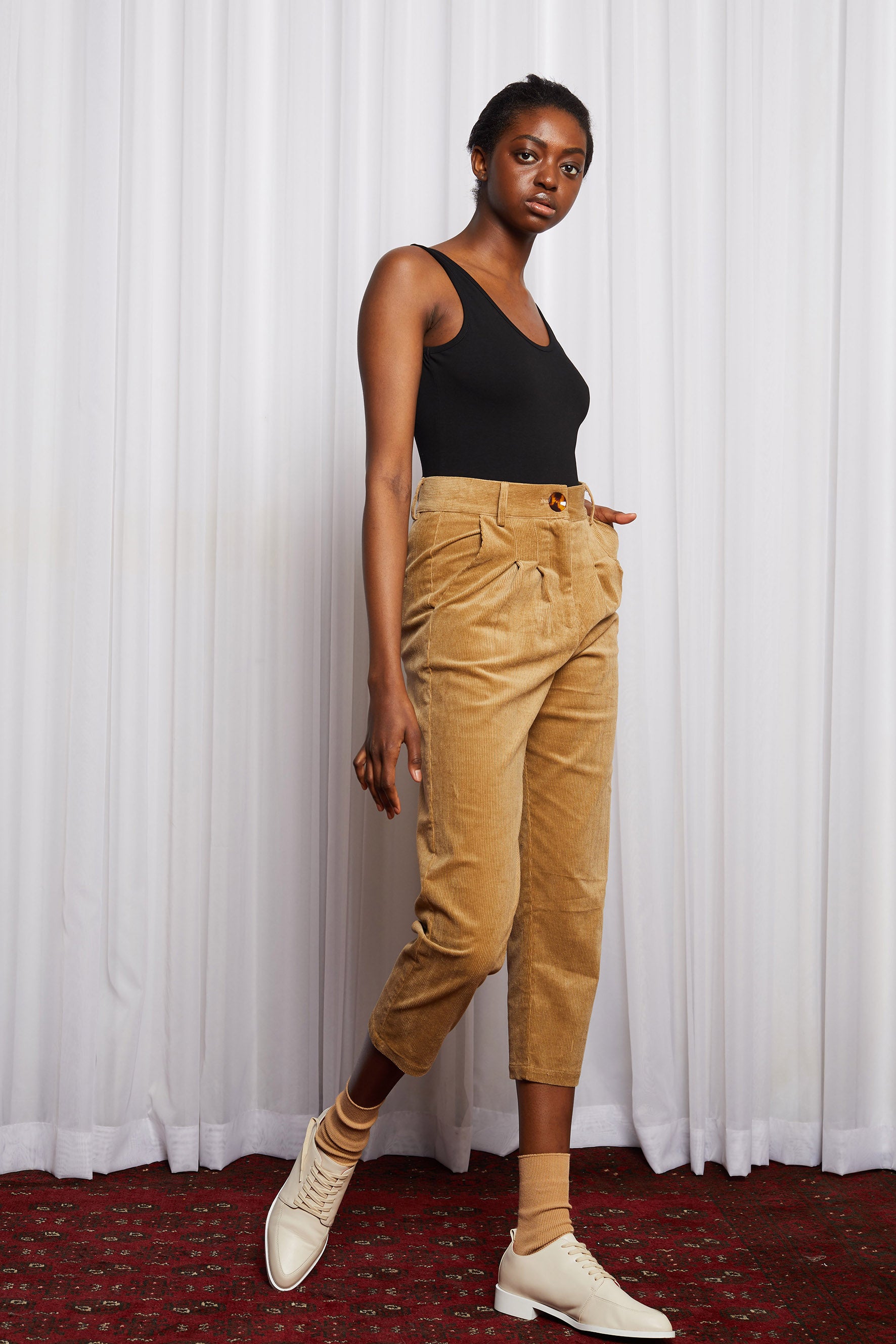 COLD TOWN PANT - BEIGE CORDUROY (SAMPLE)