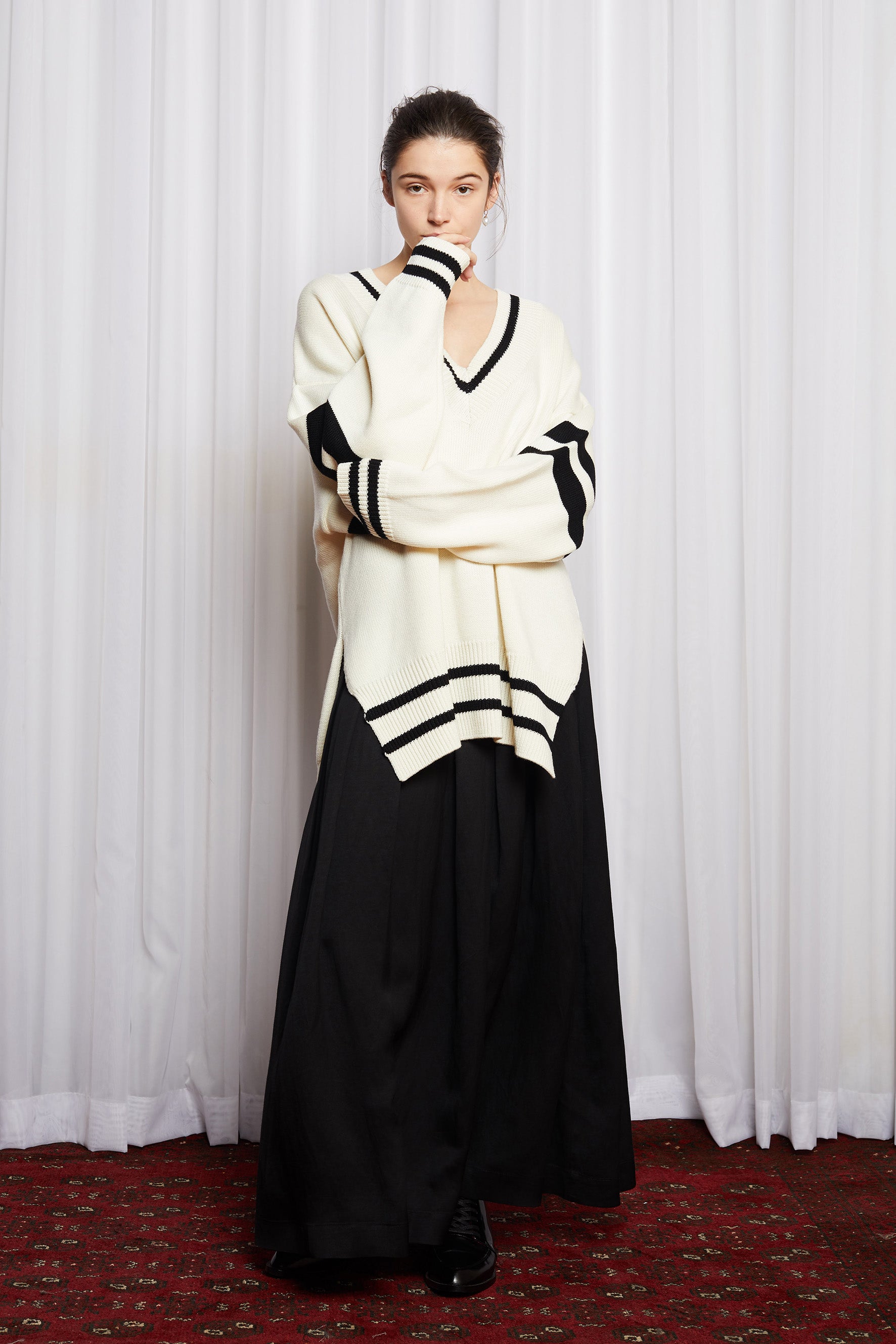 DUX JUMPER - IVORY MERINO KNIT