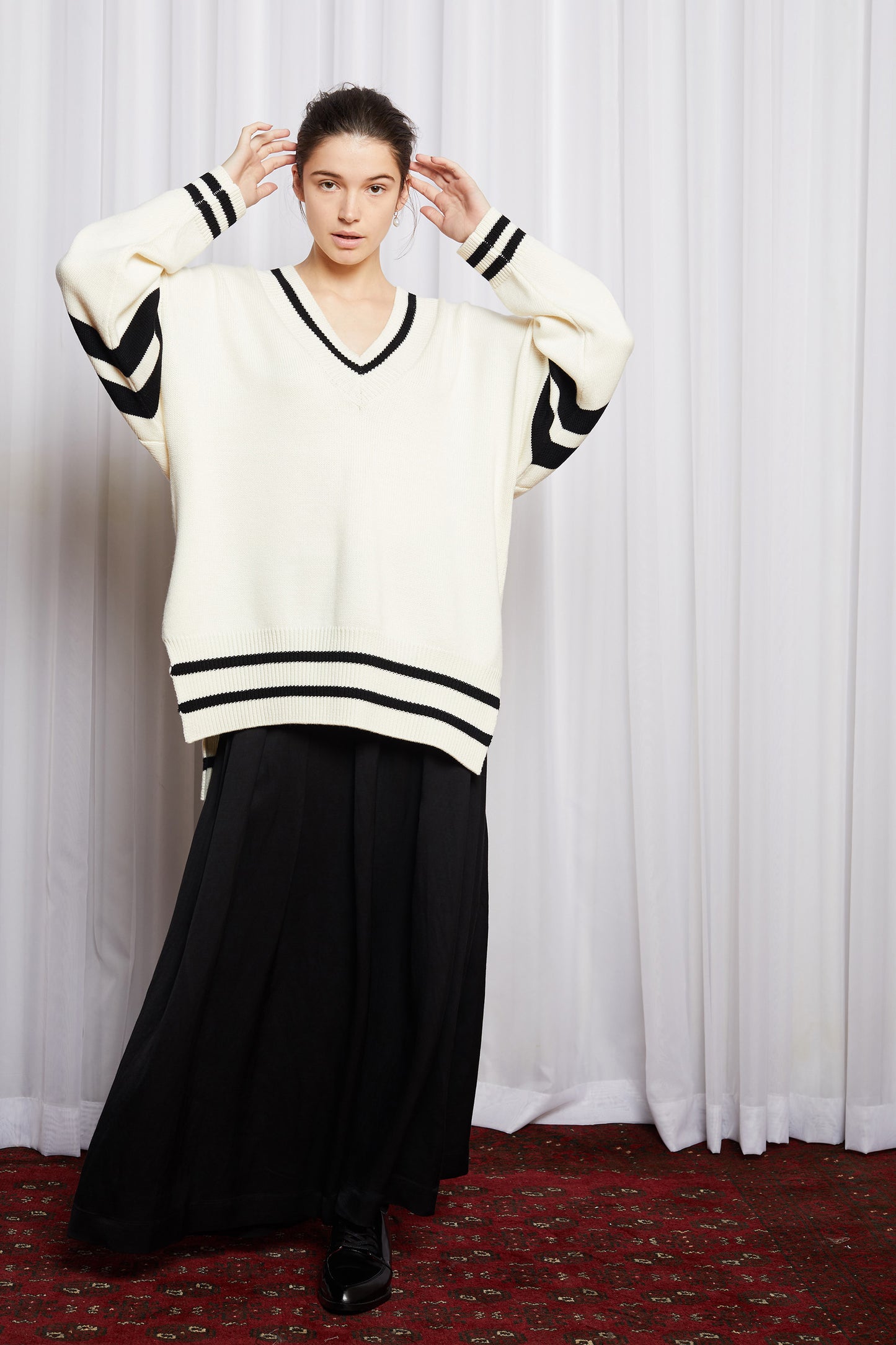 DUX JUMPER - IVORY MERINO KNIT