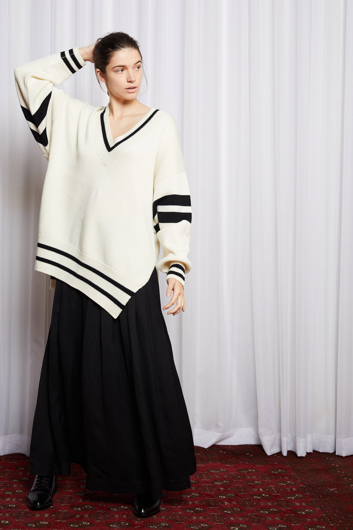 DUX JUMPER - IVORY MERINO KNIT