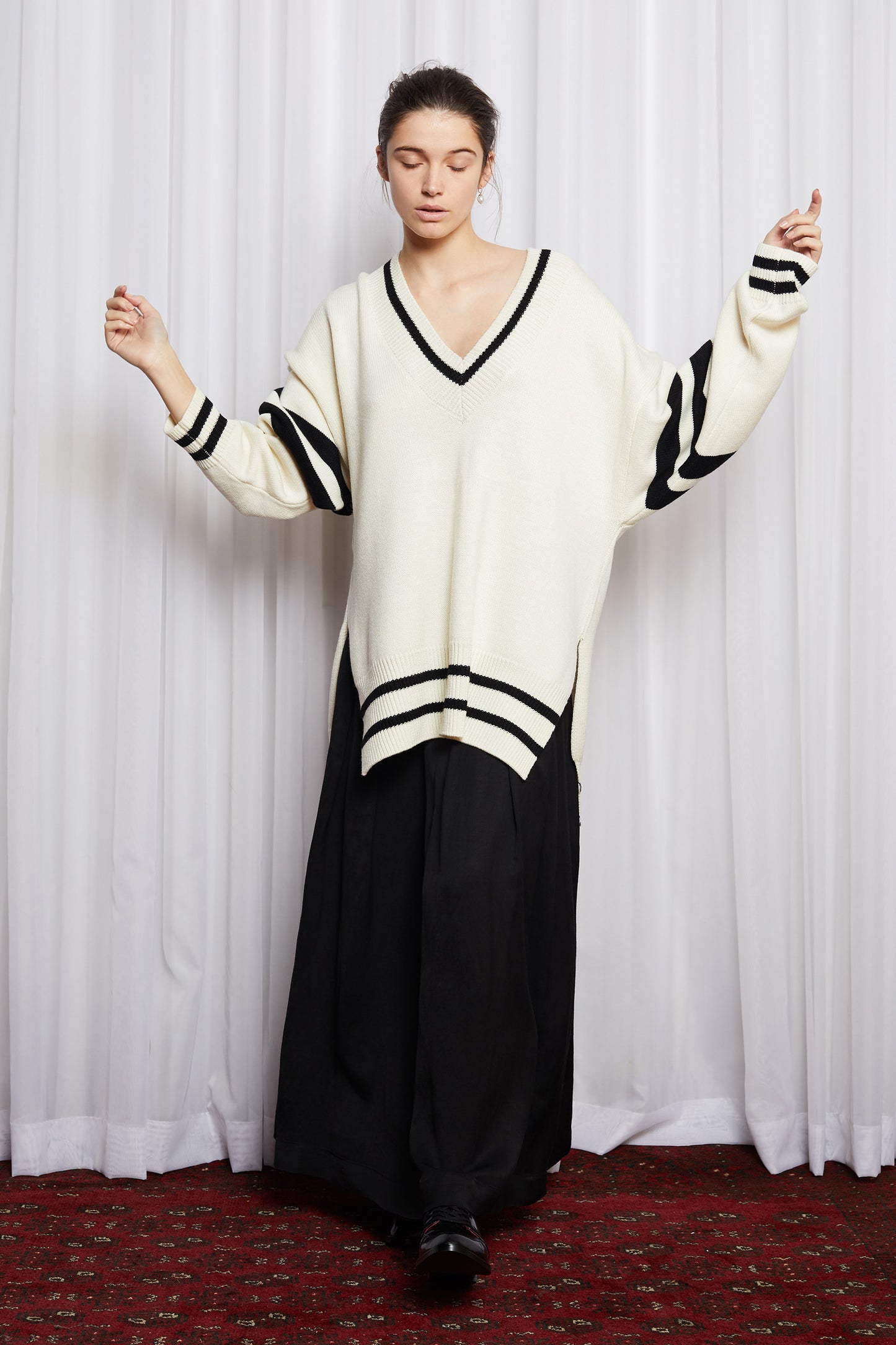 DUX JUMPER - IVORY MERINO KNIT