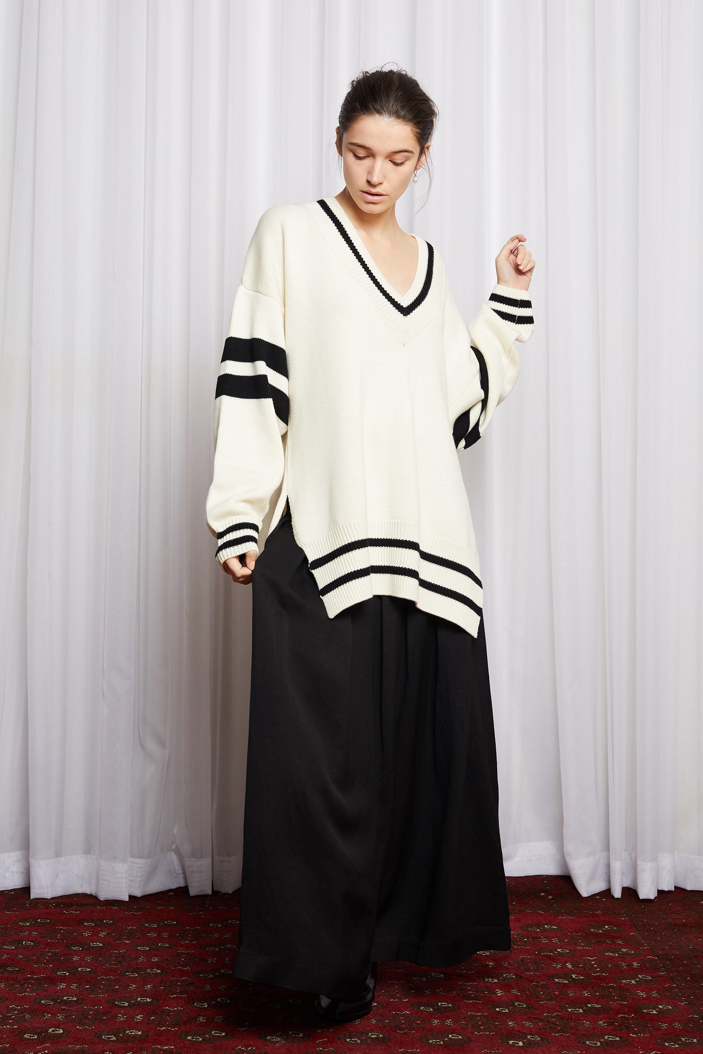 DUX JUMPER - IVORY MERINO KNIT