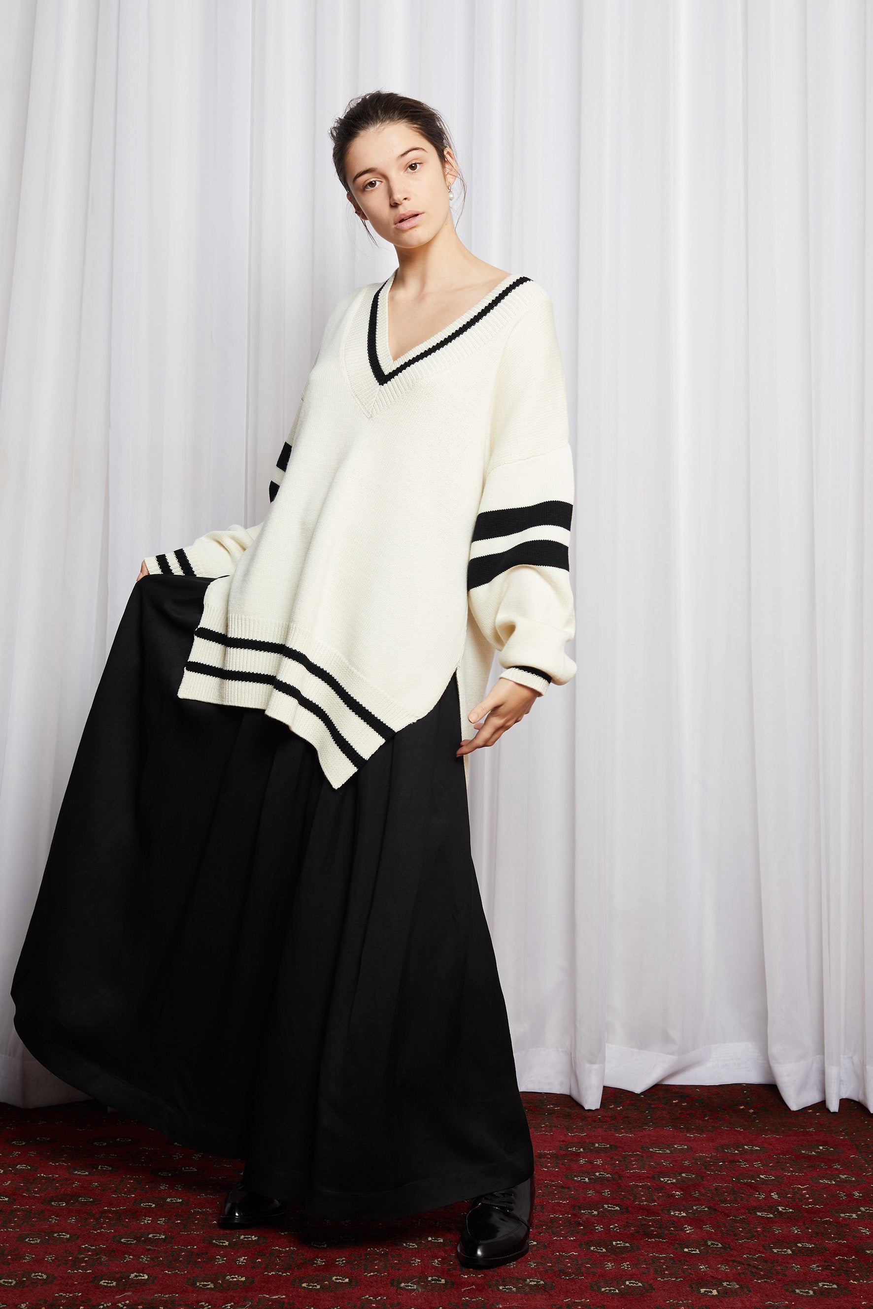 DUX JUMPER - IVORY MERINO KNIT