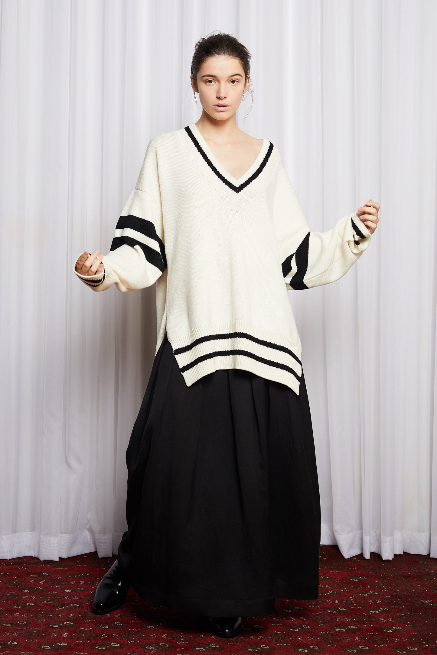 DUX JUMPER - IVORY MERINO KNIT