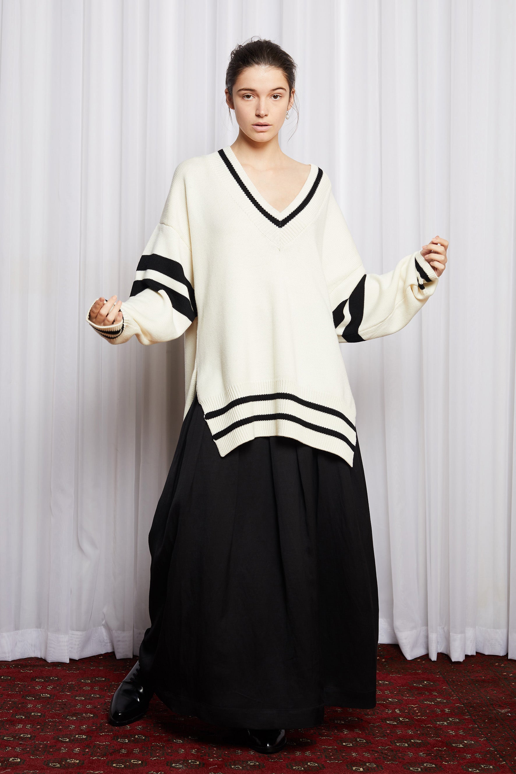 DUX JUMPER - IVORY MERINO KNIT