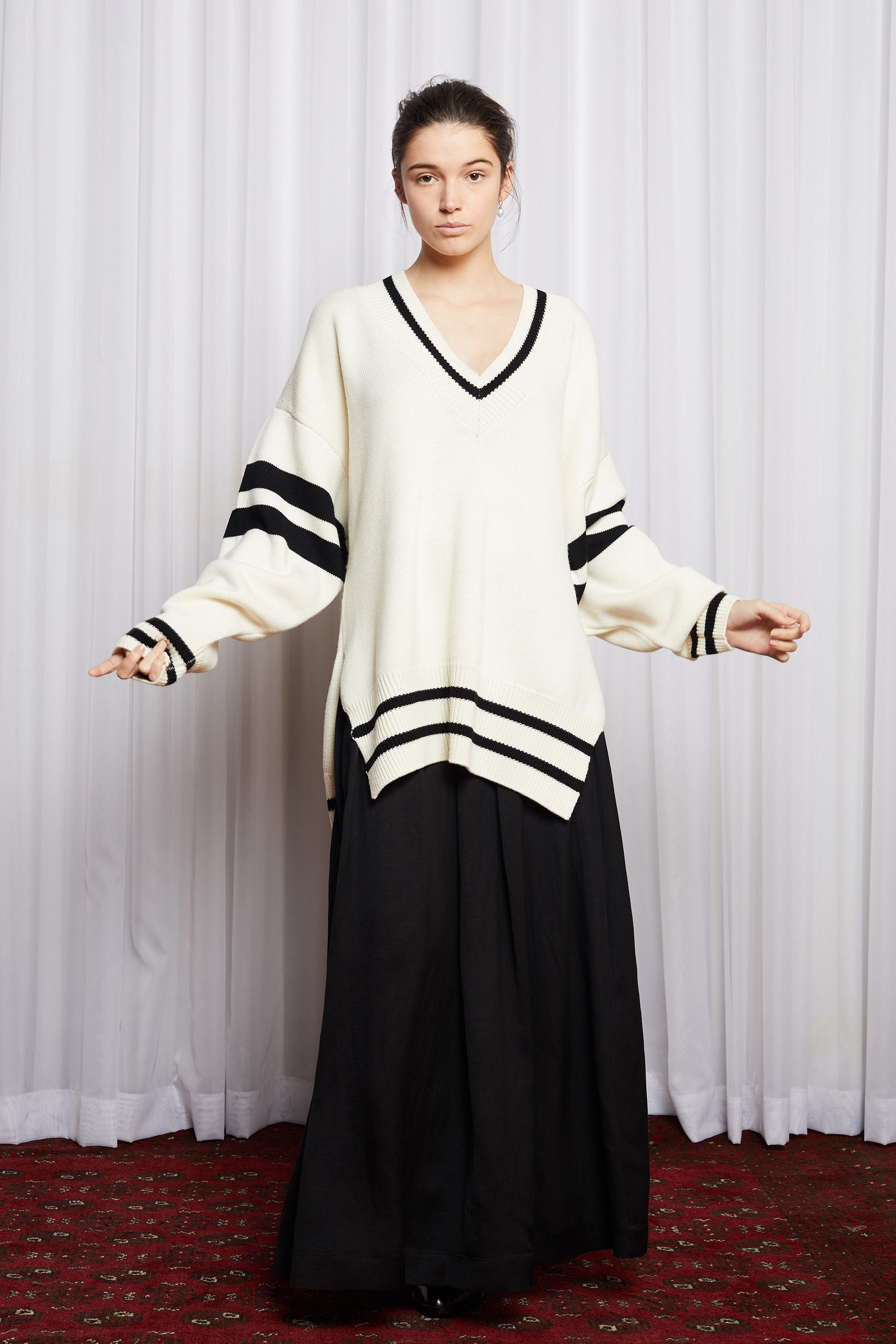 DUX JUMPER - IVORY MERINO KNIT