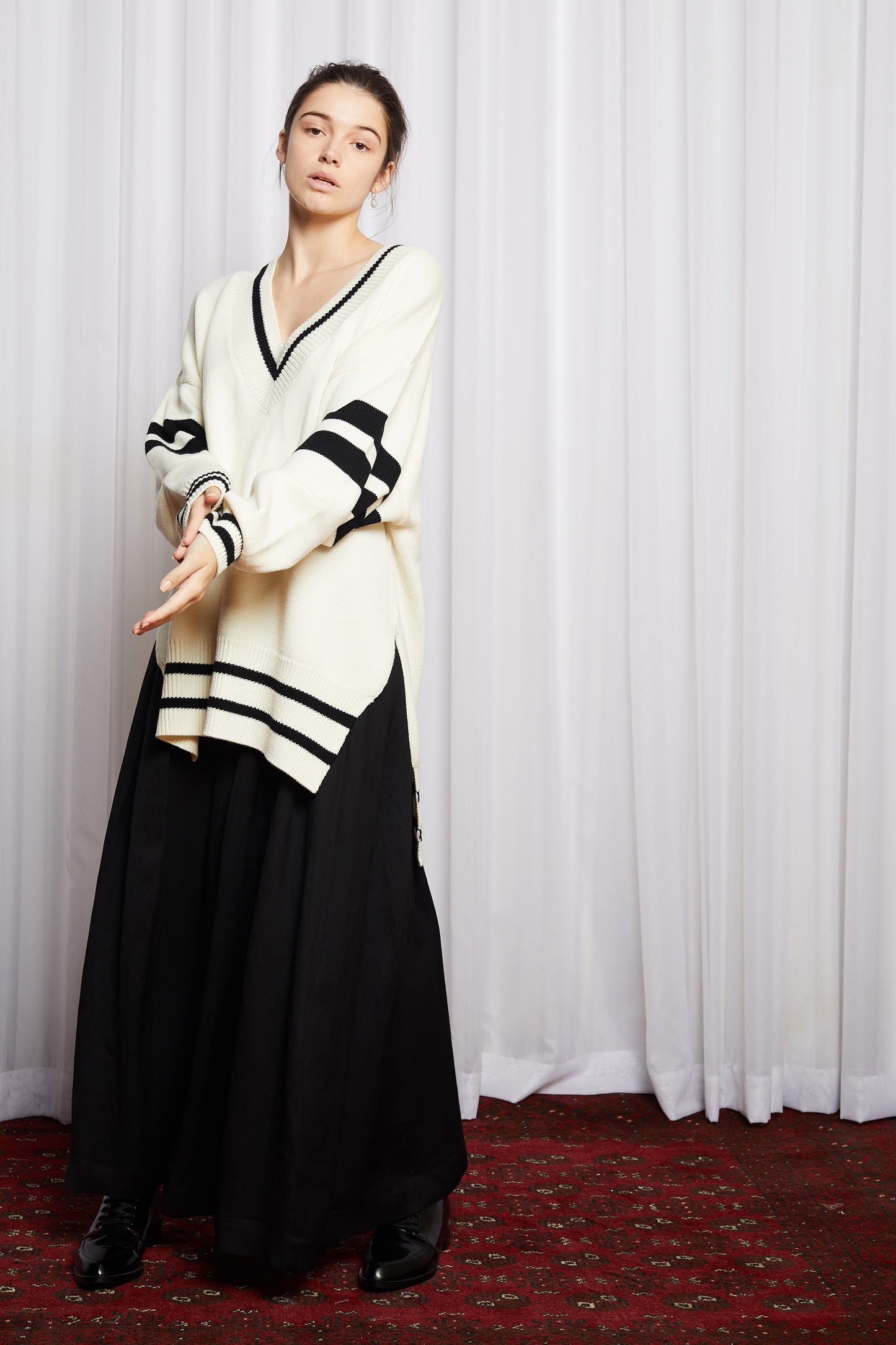 DUX JUMPER - IVORY MERINO KNIT