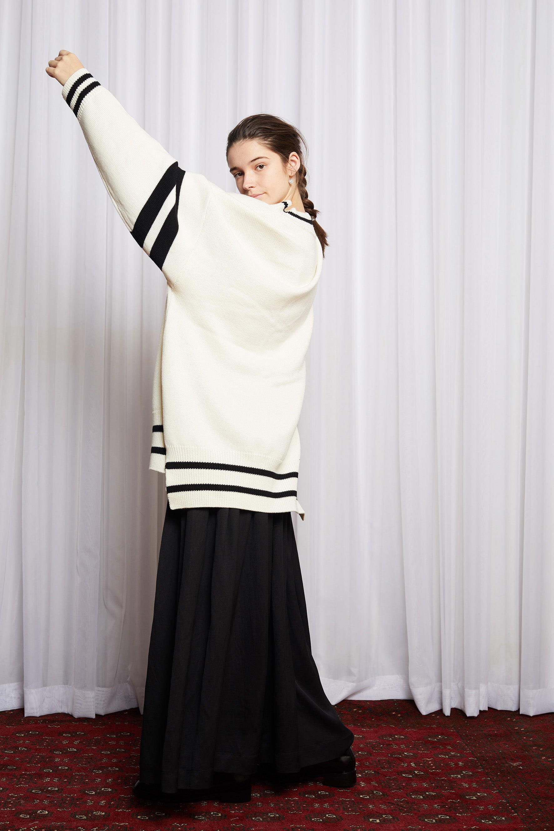 DUX JUMPER - IVORY MERINO KNIT
