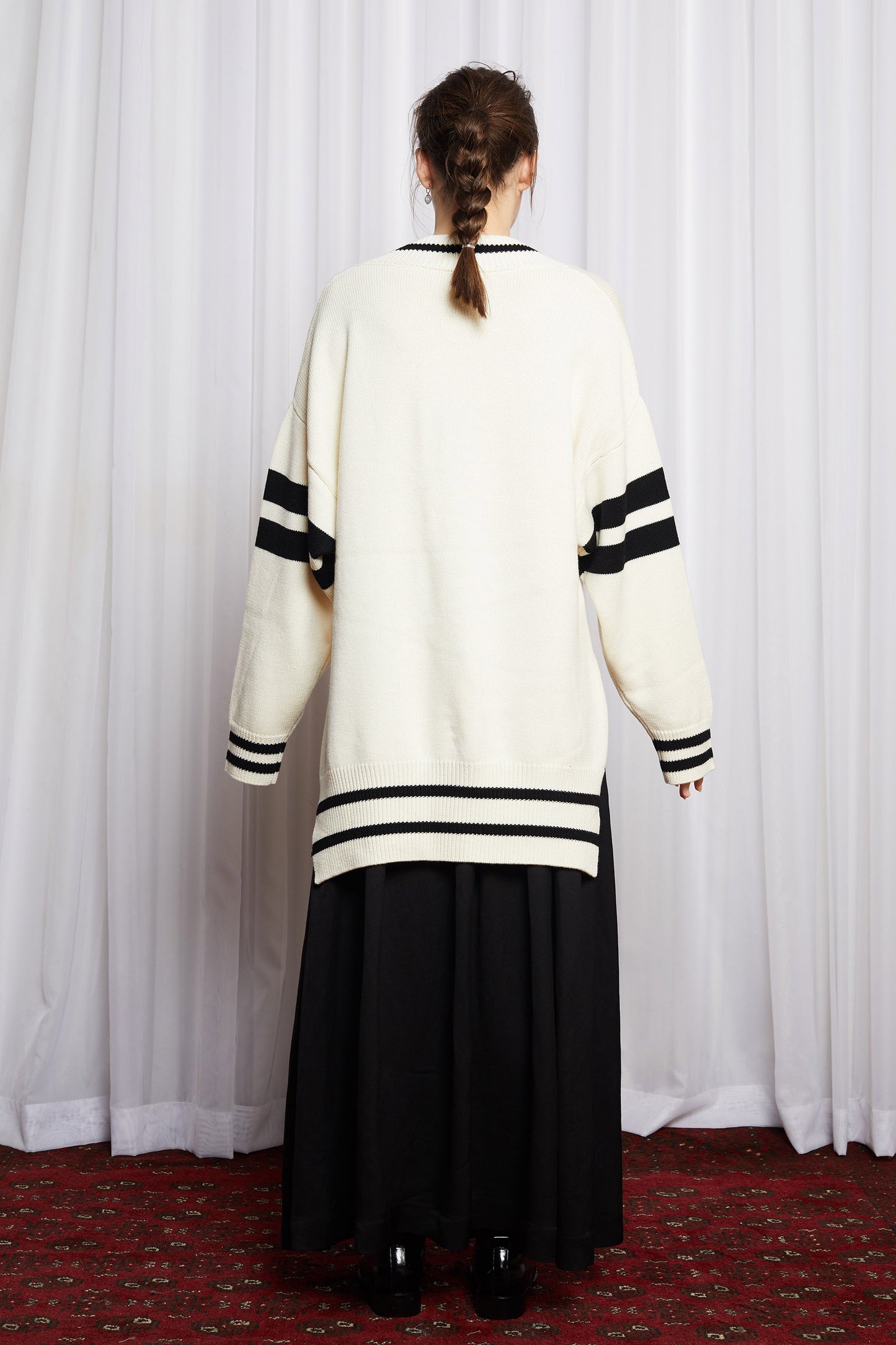 DUX JUMPER - IVORY MERINO KNIT